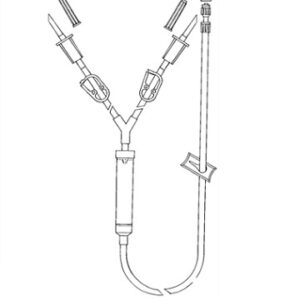 Sistema alto flujo para irrigación con terminación luer-lock móvil (con cámara)